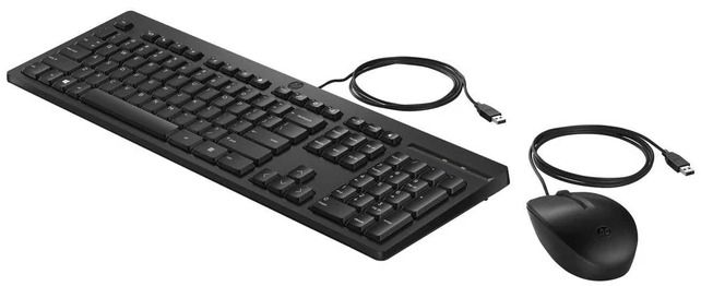 HP HP 225 Wired Mouse and Keyboard (286J4UTABA) - Black by HP - Refurbished - Very Good condition - Image 2