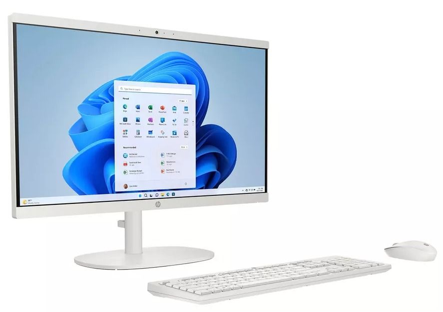 HP 22-dg0003w AIO 21.45" - Intel N200 1.0GHz - 128GB - Cashmere White - 8GB RAM - 21.5 Inch by HP - Image 2