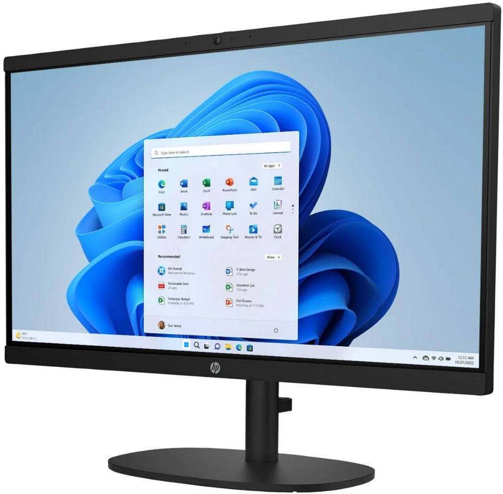 HP 22-dg0013w All-in-One Desktop 21.45" - Intel Pentium Silver J5040 2.0GHz - 128GB - Jet Black - 8GB RAM - 21.45 Inch by HP - Image 3