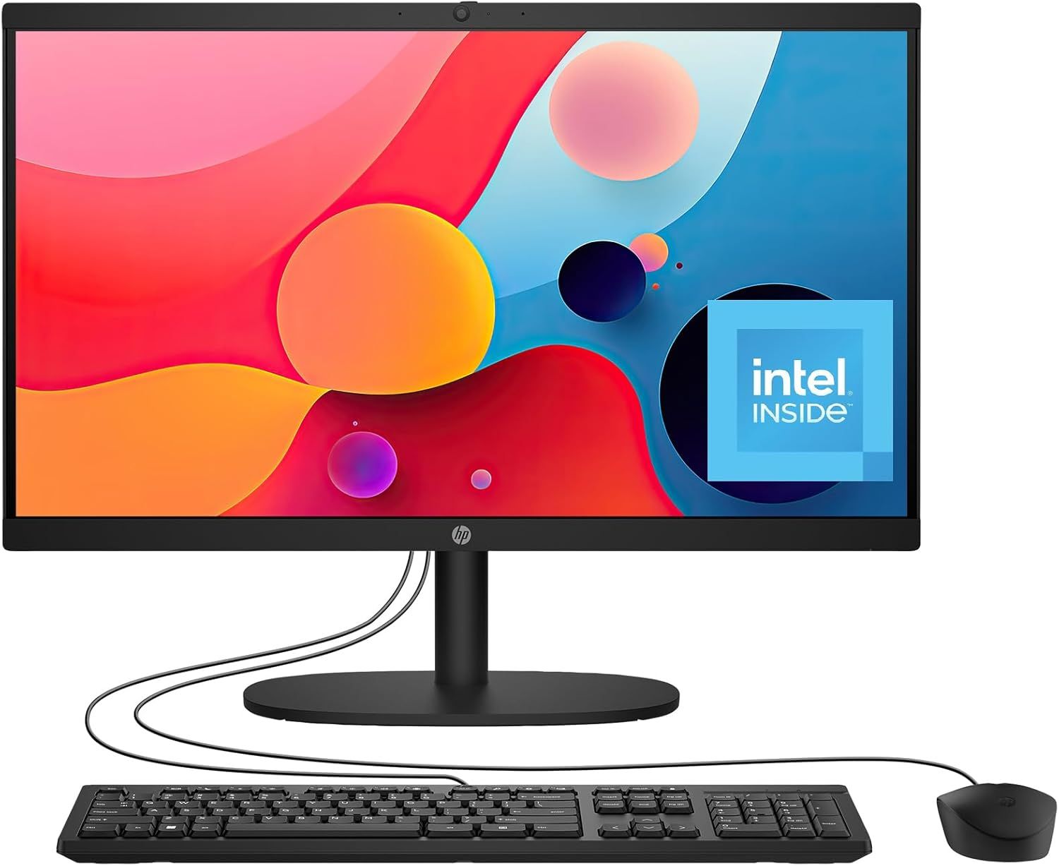 HP 22-dg0029 All-in-One Desktop 21.45" - Intel N100 1.1GHz - 256GB - Jet Black - 8GB RAM - 21.45 Inch by HP - Refurbished - Like New condition - CA$444.99