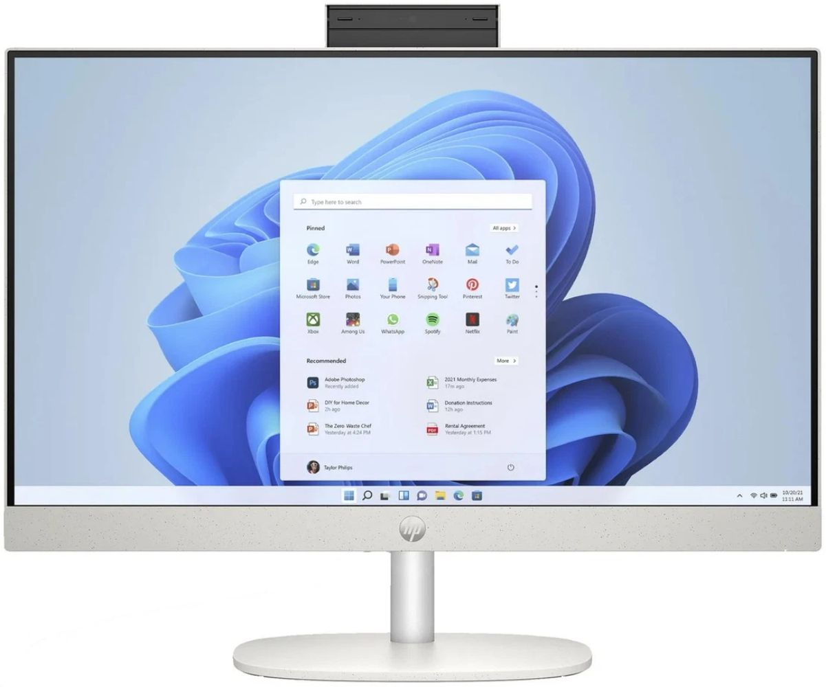 HP 24-cr0116 AIO Desktop PC 23.8" - Intel Processor N200 1.0GHz - 128GB - Shell White - 4GB RAM - 23.8 Inch by HP - Refurbished - Very Good condition - US$339.98