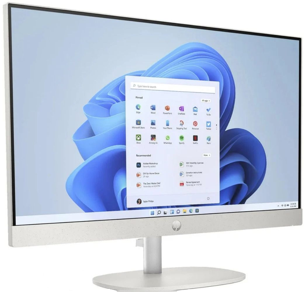 HP 24-cr0116 AIO Desktop PC 23.8" - Intel Processor N200 1.0GHz - 128GB - Shell White - 4GB RAM - 23.8 Inch by HP - Refurbished - Very Good condition - Image 2