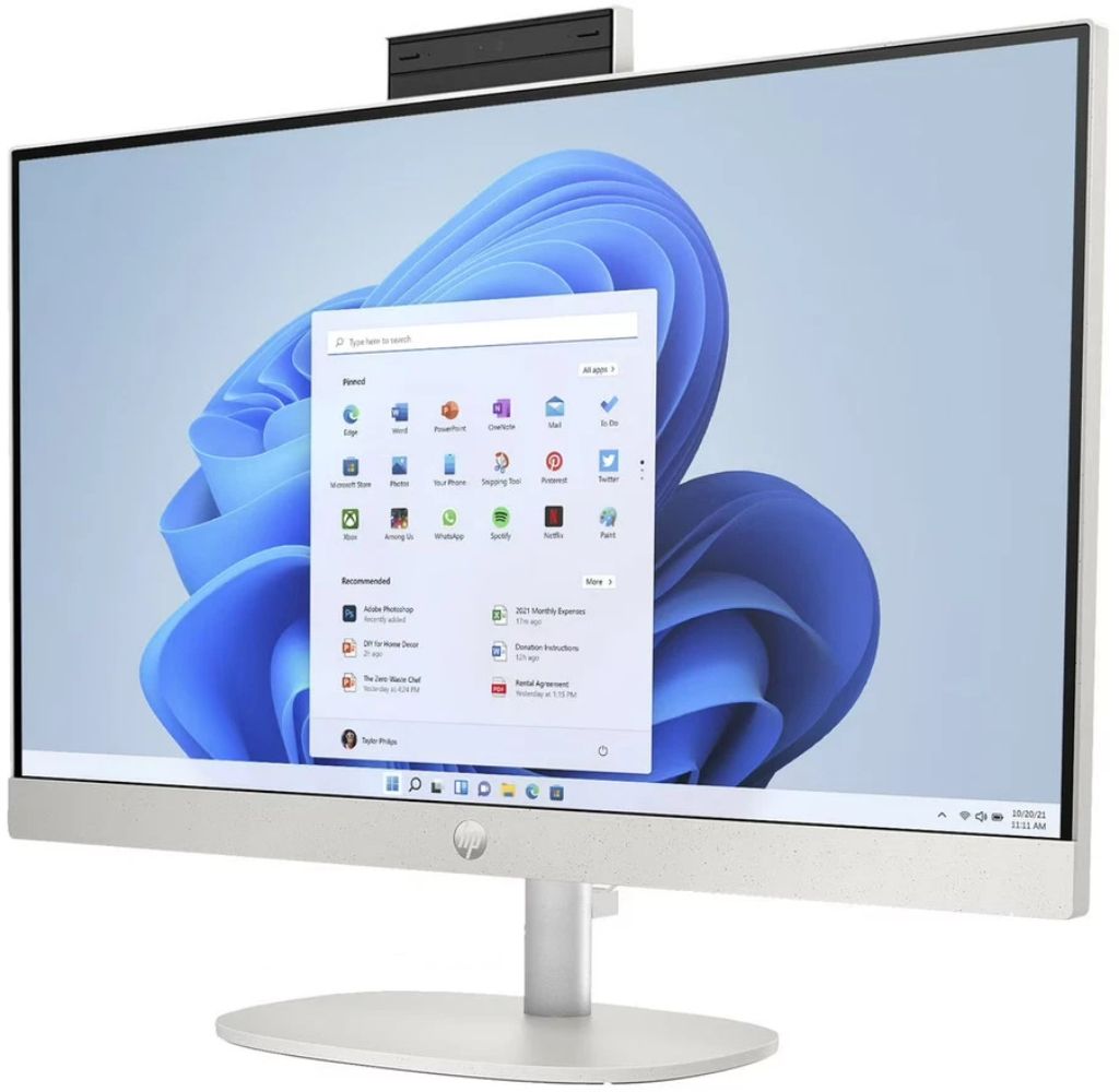 HP 24-cr0116 AIO Desktop PC 23.8" - Intel Processor N200 1.0GHz - 128GB - Shell White - 4GB RAM - 23.8 Inch by HP - Refurbished - Very Good condition - Image 3
