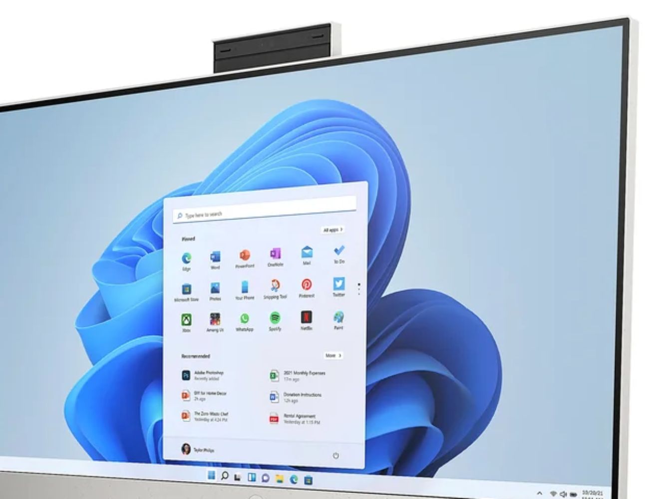 HP 27-CR0099 AIO Desktop PC 27 inch - Intel Core i3-N300 1.8GHz - 512GB - Shell White - 16GB RAM - 27 Inch by HP - Refurbished - Like New condition - Image 5