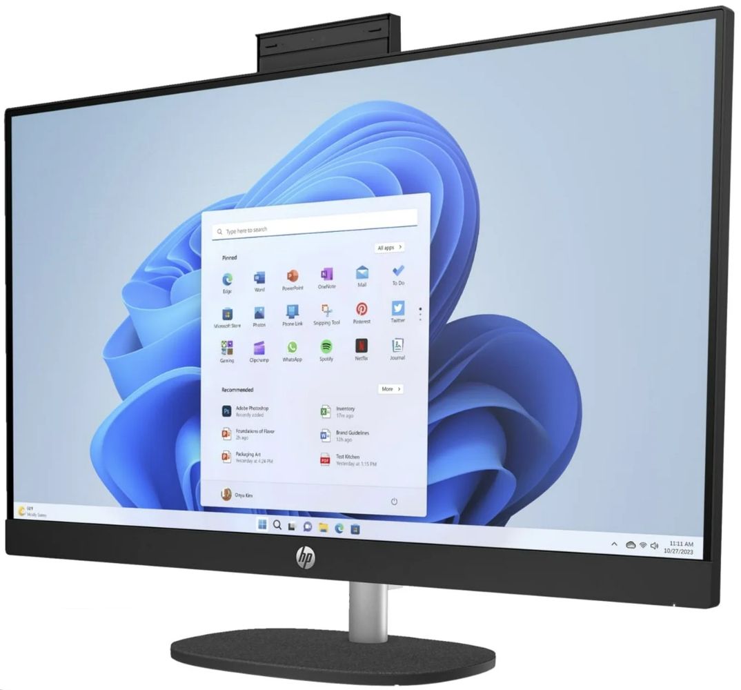 HP 27-cr1000i AIO Desktop PC 27" - Intel Core Ultra 5 125U 1.3GHz - 256GB - Jet Black - 8GB RAM - 27 Inch by HP - Image 3