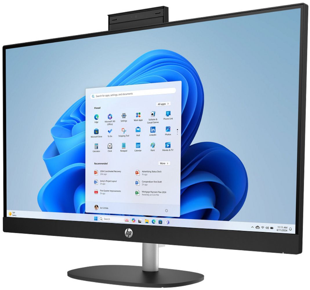 HP 27-cr2000t AIO Desktop PC 27" - Intel Core Ultra 5 225U 1.5GHz - 2TB - Jet Black - 32GB RAM - 27 Inch by HP - Image 3