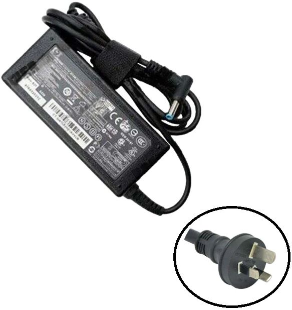 HP 65W AC Adapter Charger (Blue Tip) - Black by HP - Refurbished - Very Good condition - US$100.49