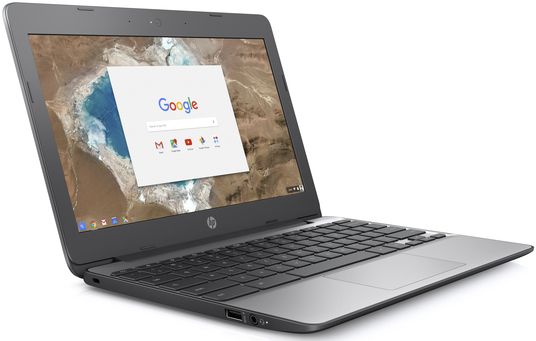 HP HP Chromebook 11-v010nr Laptop 11.6" - Intel Celeron N3060 1.6Hz - 4GB - 16GB - Ash Gray - 11.6 Inch - Good - Standard Battery by HP - Refurbished - Good condition - Image 2