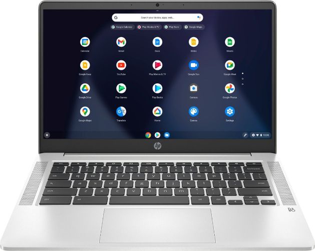 HP HP Chromebook 14a-na0010nr Laptop 14" - Intel Celeron N4000 1.1GHz - 4GB - 32GB - Mineral Silver - 14 Inch - Very Good - Standard Battery by HP - Refurbished - Very Good condition - US$161.49