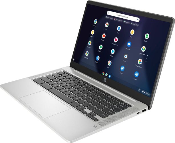 HP HP Chromebook 14a-na0010nr Laptop 14" - Intel Celeron N4000 1.1GHz - 4GB - 32GB - Mineral Silver - 14 Inch - Very Good - Standard Battery by HP - Refurbished - Very Good condition - Image 2