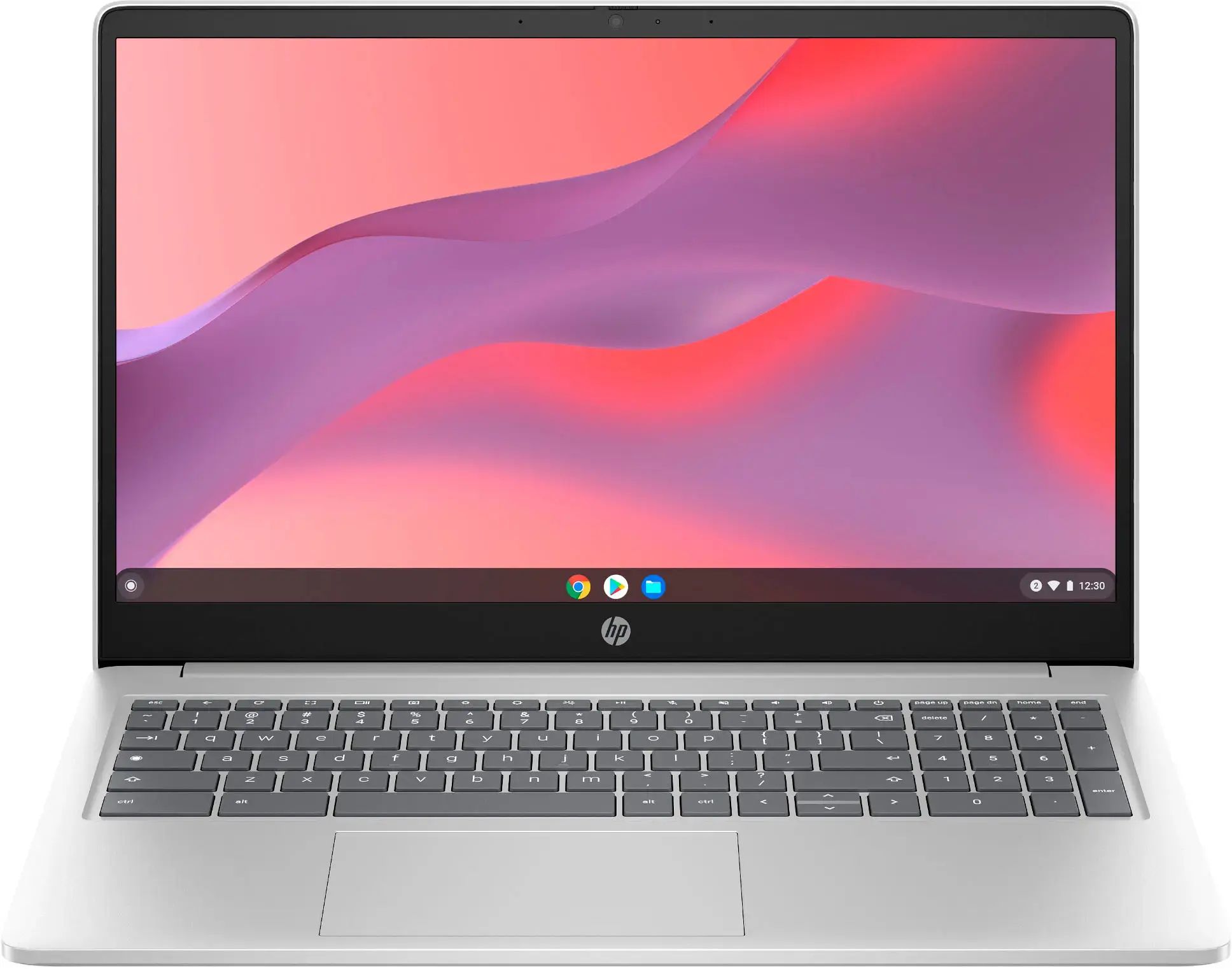 HP Chromebook 15a-nb0013dx Laptop 15.6" - Natural Silver - Intel Pentium N200 1.1GHz - 8GB RAM - 64GB by HP - Refurbished - Very Good condition