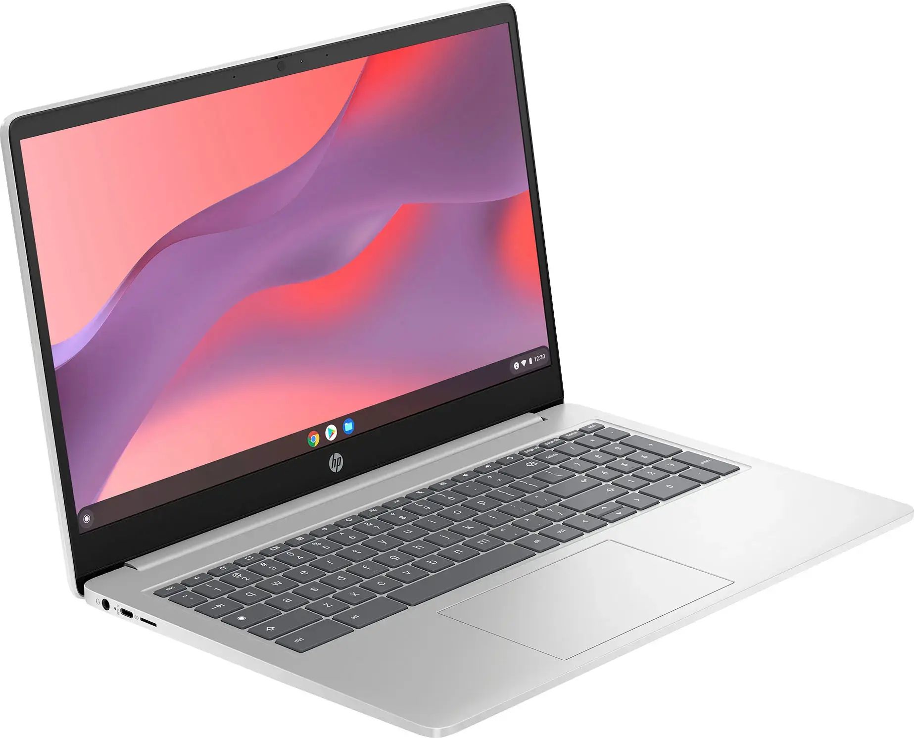 HP Chromebook 15a-nb0013dx Laptop 15.6" - Natural Silver - Intel Pentium N200 1.1GHz - 8GB RAM - 64GB by HP - Image 3