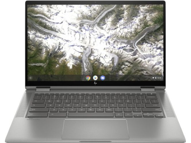 HP HP Chromebook x360 14c-ca0053dx Laptop 14" - Intel Core i3-10110U 2.1 GHz - 8GB - 64GB - Grey - Good - Standard Battery by HP - Refurbished - Good condition - US$202.48