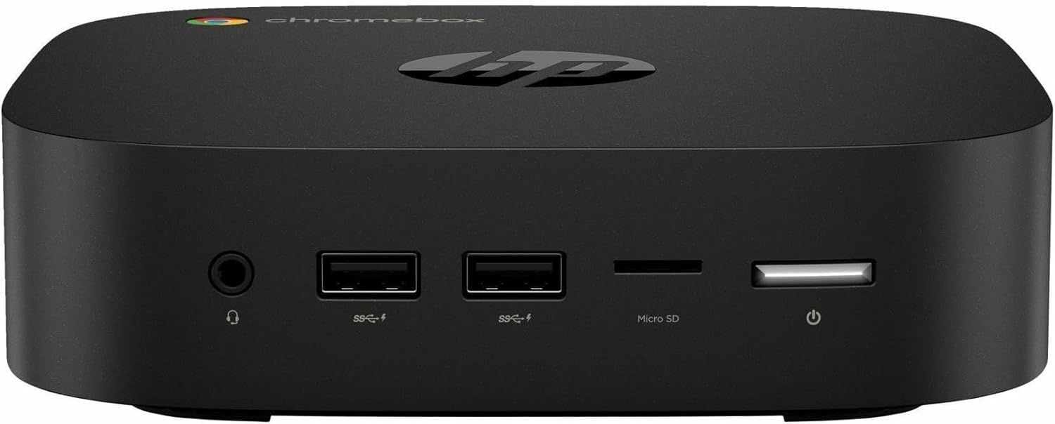 HP Chromebox G4 - Intel Celeron 7305 1.1GHz - 64GB - Black - 8GB RAM by HP - Image 4