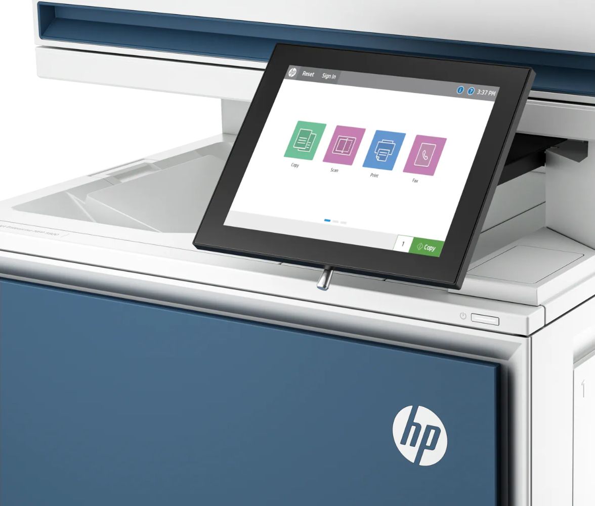 HP Color LaserJet Enterprise MFP 5800f Printer - White by HP - Image 7