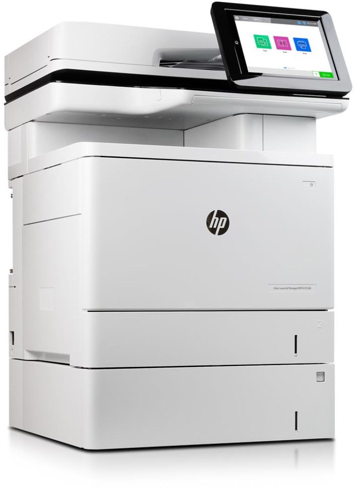 HP Color LaserJet Managed MFP E57540dn Laser Printer - White by HP - Image 2