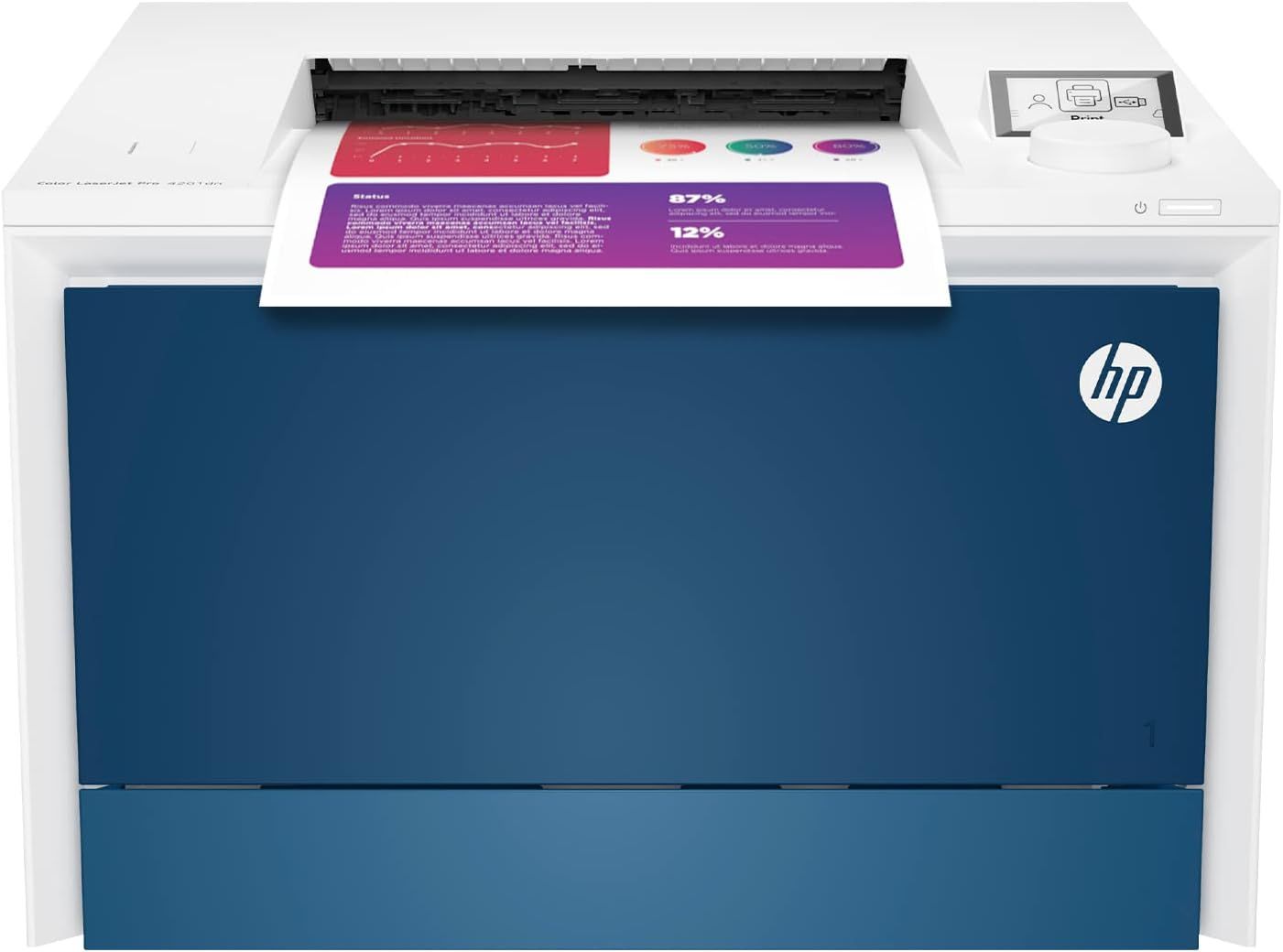 HP Color LaserJet Pro 4201dn Printer - Blue by HP - Refurbished - Very Good condition - US$605.99