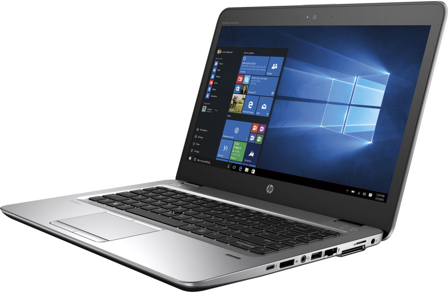 HP EliteBook 840 G3 Notebook PC 14" - Natural Silver - Intel Core i5-6300U 2.4GHz - 8GB RAM - 256GB by HP - Image 3