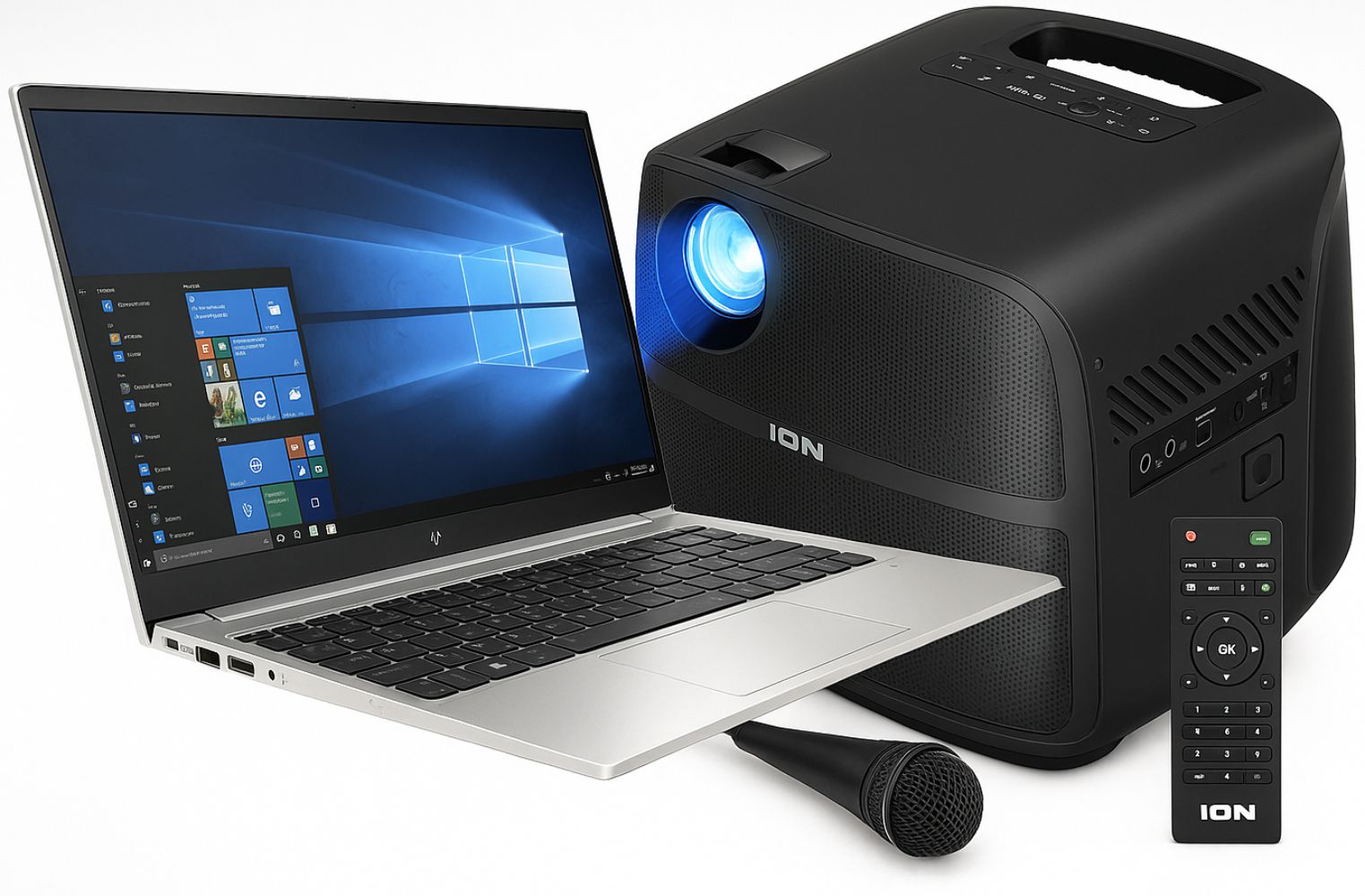 HP HP EliteBook 845 G8 Notebook PC 14"inch + ION Projector - AMD Ryzen 5 PRO 5650U 2.3GHz - 16GB - 256GB - Silver - 14 Inch - Very Good - Standard Battery by HP - Refurbished - Very Good condition - US$354.98