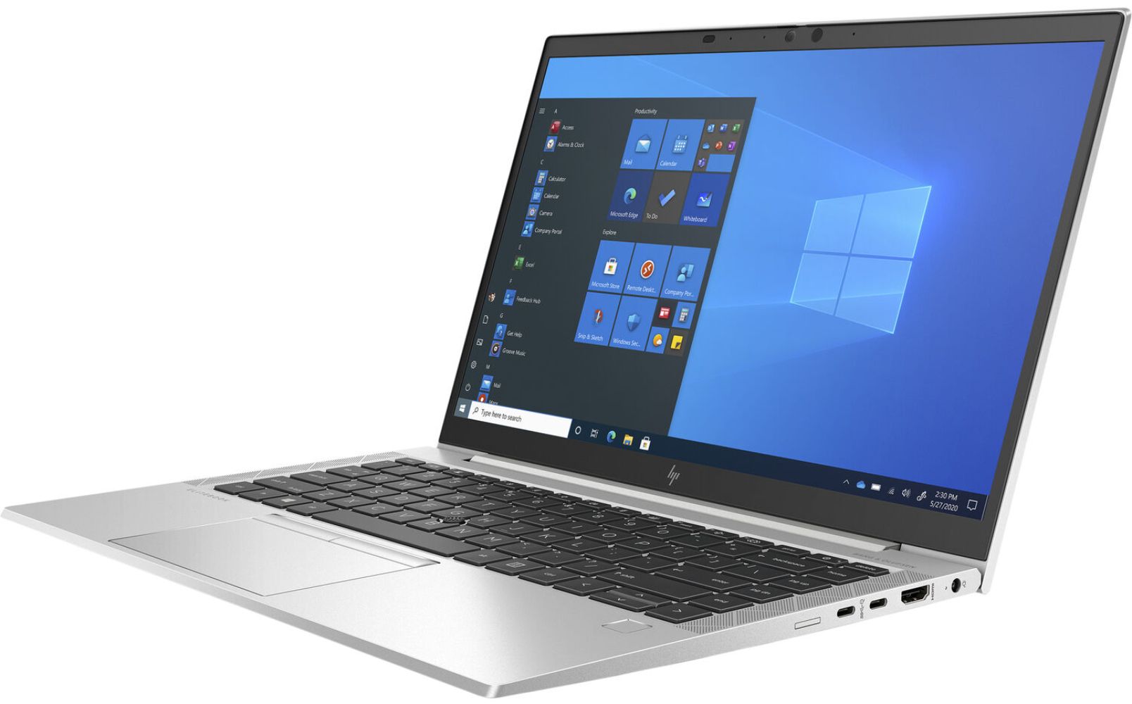 HP HP EliteBook 845 G8 Notebook PC 14"inch + ION Projector - AMD Ryzen 5 PRO 5650U 2.3GHz - 16GB - 256GB - Silver - 14 Inch - Very Good - Standard Battery by HP - Refurbished - Very Good condition - Image 4
