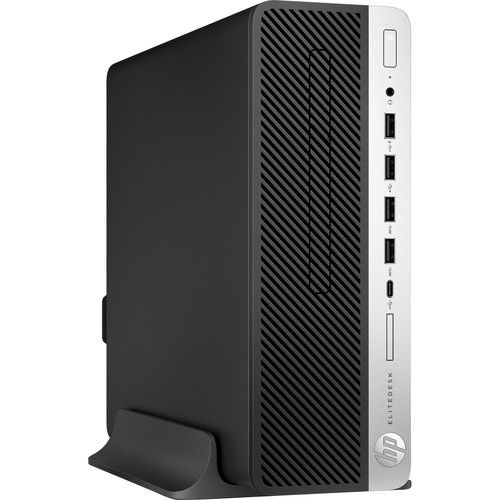 HP EliteDesk 705 G4 Desktop SFF - AMD Ryzen 5 Pro 2400Ge 3.2GHz - 512GB - Black - 16GB RAM by HP - Image 2