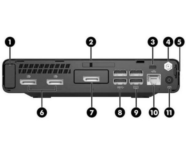 HP EliteDesk 800 G3 Mini PC - Intel Core i5-6500 3.20GHz - 256GB - Black - 8GB RAM by HP - Image 3