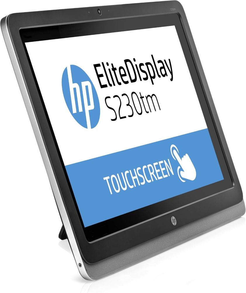 HP EliteDisplay S230tm Touch Monitor 23" - Black/Silver - 23 Inch by HP - Image 2