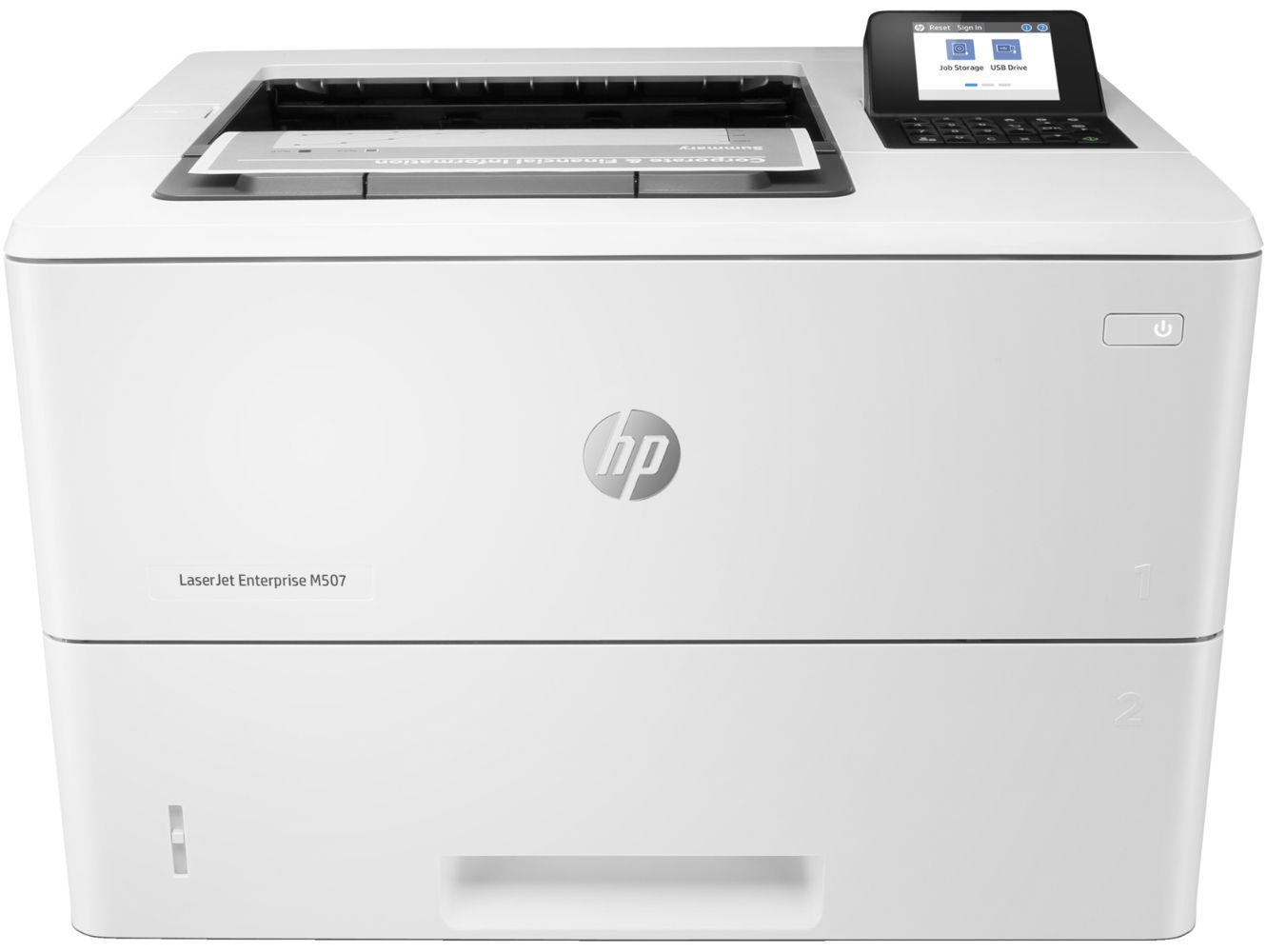HP LaserJet Enterprise M507n Monochrome Laser Printer - White by HP - Refurbished - Very Good condition - US$1429.62