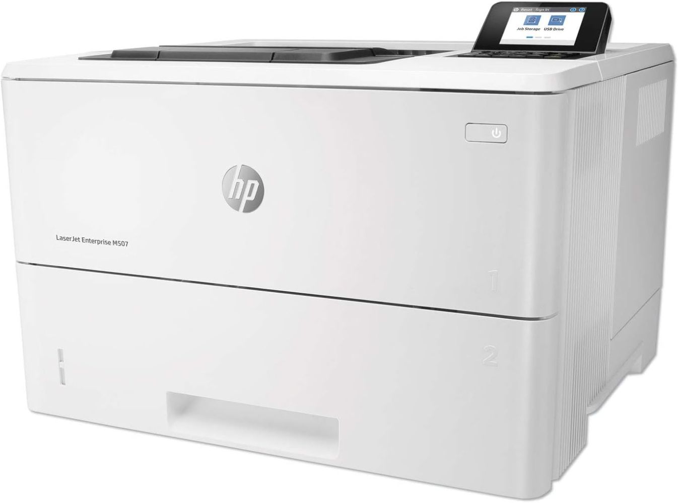 HP LaserJet Enterprise M507n Monochrome Laser Printer - White by HP - Image 3