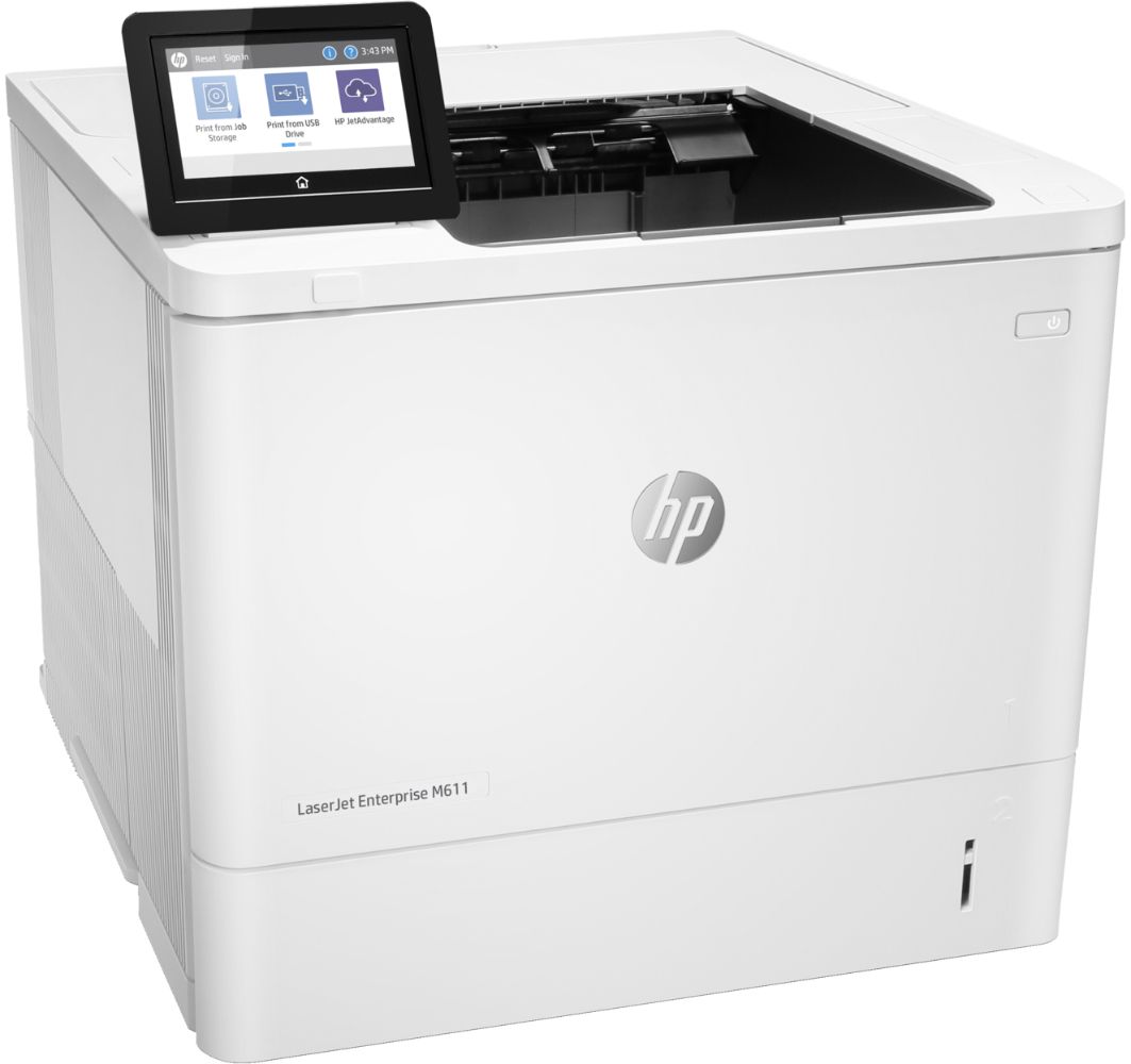 HP LaserJet Enterprise M611dn Laser Printer - White by HP - Image 2