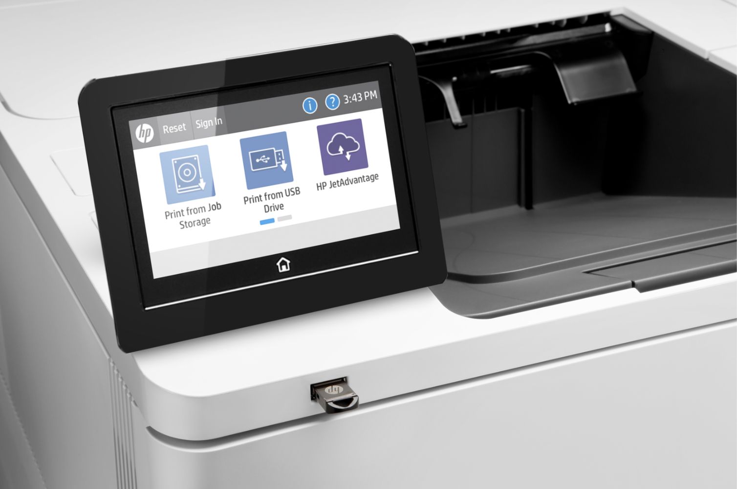HP LaserJet Enterprise M611dn Laser Printer - White by HP - Image 4