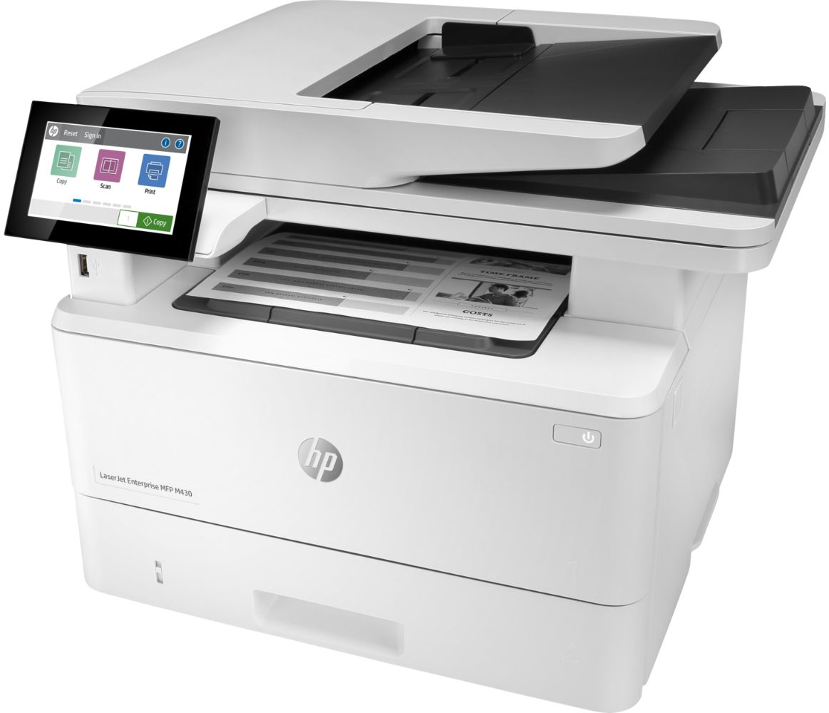 HP LaserJet Enterprise MFP M430f All-In-One Monochrome Laser Printer - White by HP - Image 3