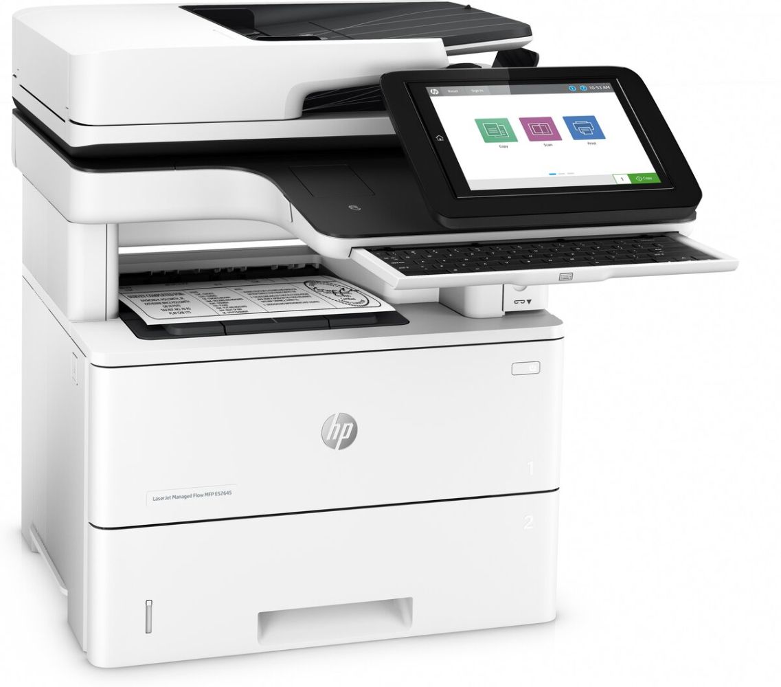 HP LaserJet Managed Flow MFP E52645c Monochrome Printer - White by HP - Image 2