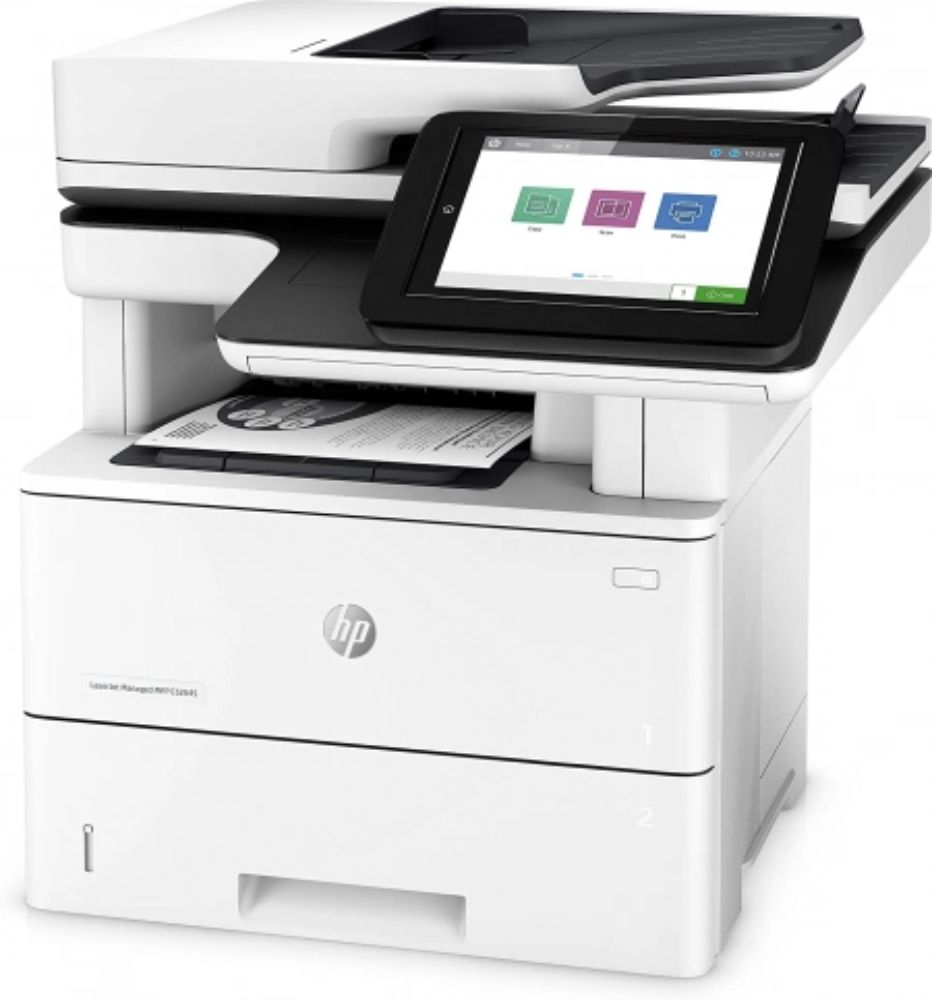 HP LaserJet Managed MFP E52645dn Monochrome Printer - White by HP - Image 3