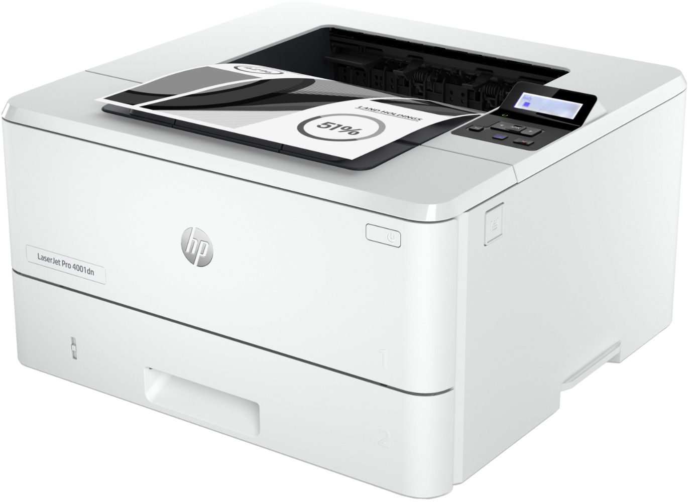 HP LaserJet Pro 4001dn Laser Printer - White by HP - Image 3