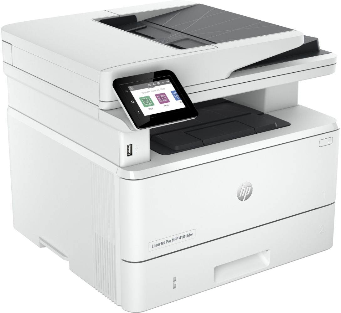 HP LaserJet Pro MFP 4101fdw Wireless Printer with Fax - White by HP - Image 2