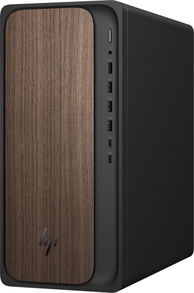 HP OmniDesk M03-0039 Desktop AI PC - Intel Core Ultra 7 265 1.8GHz - 2TB - Dark Wood - 32GB RAM by HP - Image 3