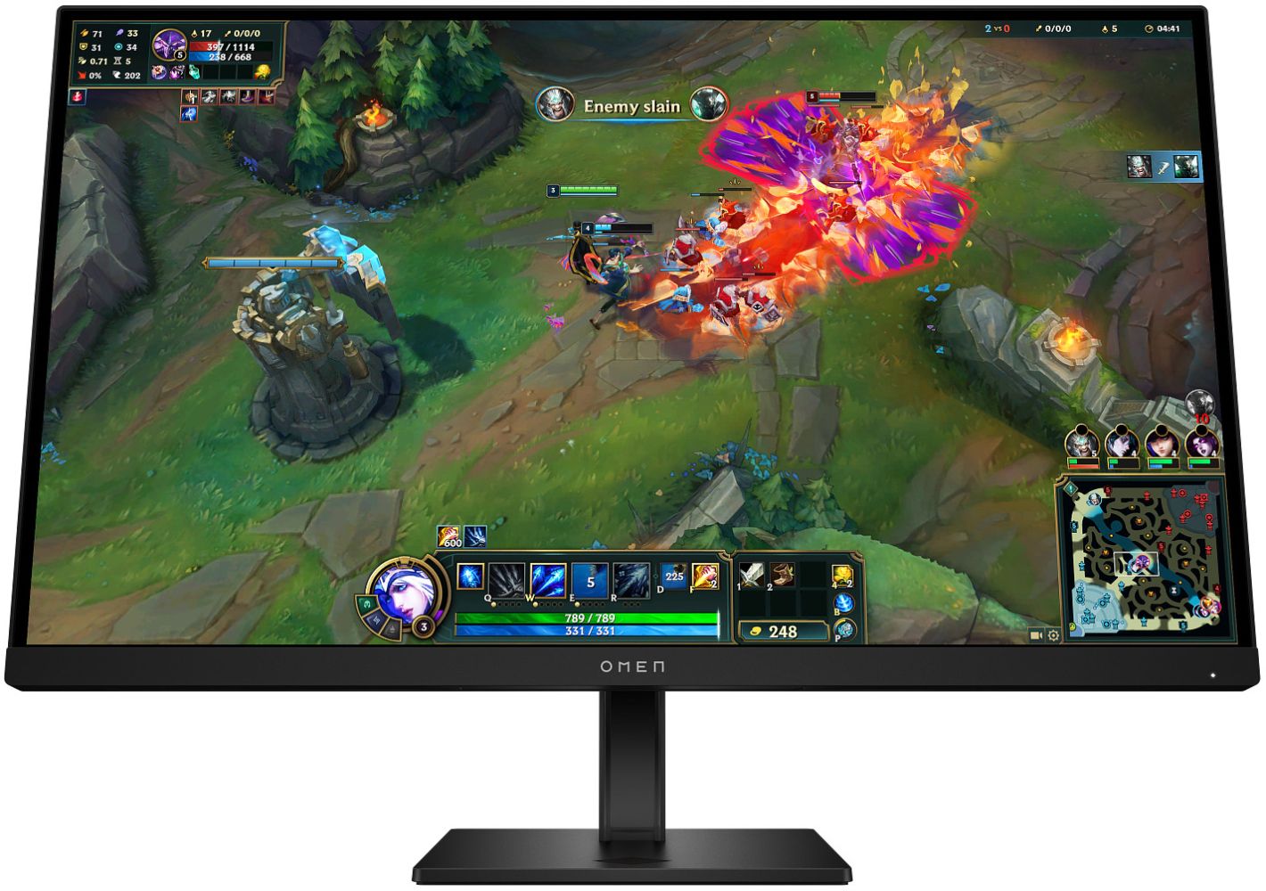 HP OMEN 27q G2 QHD 180Hz Gaming Monitor 27" - Black - 27 Inch by HP - Refurbished - Very Good condition - US$194.48