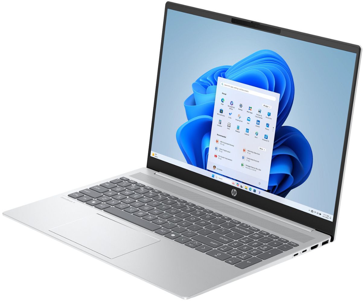HP HP OmniBook 5 16-af1037nr AI Laptop 16" - Intel Core Ultra 7 255U 2.0GHz - 16GB - 512GB - Glacier Silver - 16 Inch - Very Good - Standard Battery by HP - Refurbished - Very Good condition - Image 3