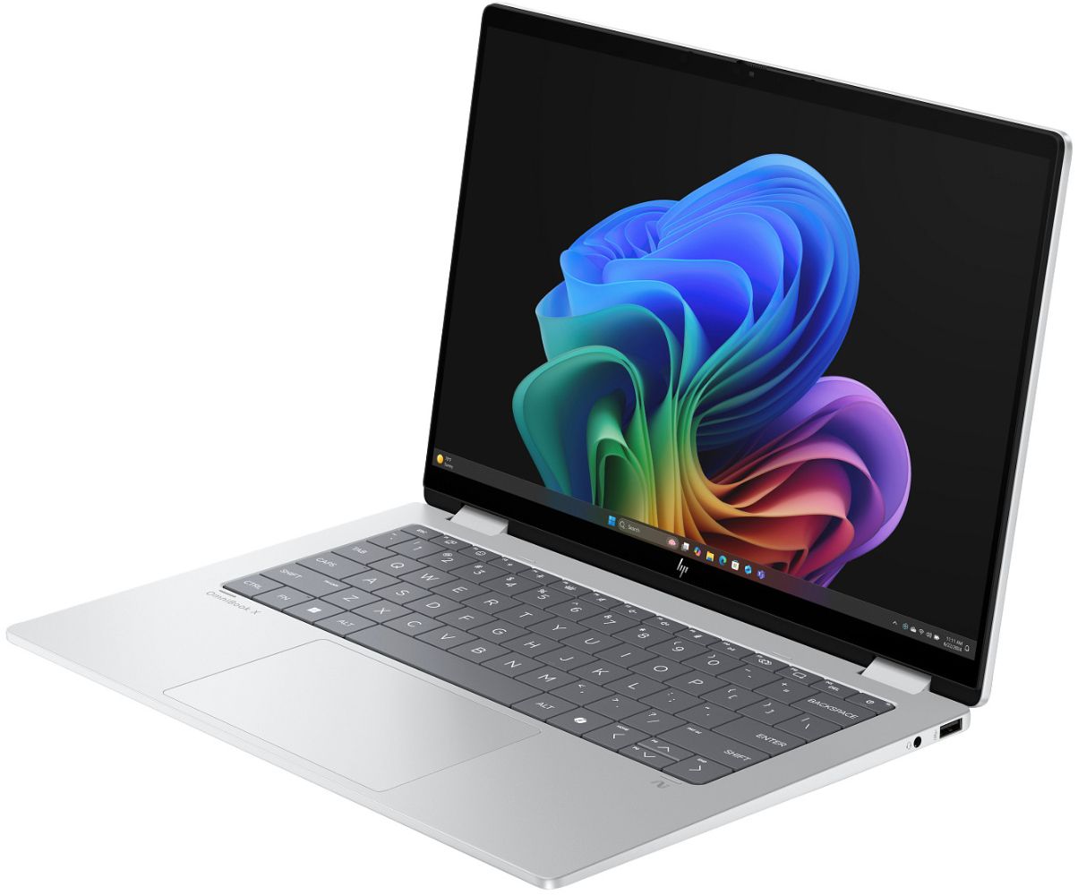 HP OmniBook X Flip 14-fm0047nr Next Gen AI 2-in-1 Laptop 14" - Glacier Silver - Intel Core Ultra 7 256V 2.2GHz - 16GB RAM - 512GB by HP - Image 3