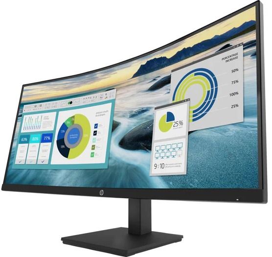 HP P34hc UWQHD Monitor 34" - Black - 34 Inch by HP - Image 2