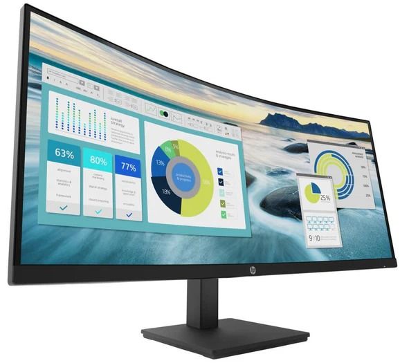 HP P34hc UWQHD Monitor 34" - Black - 34 Inch by HP - Image 4