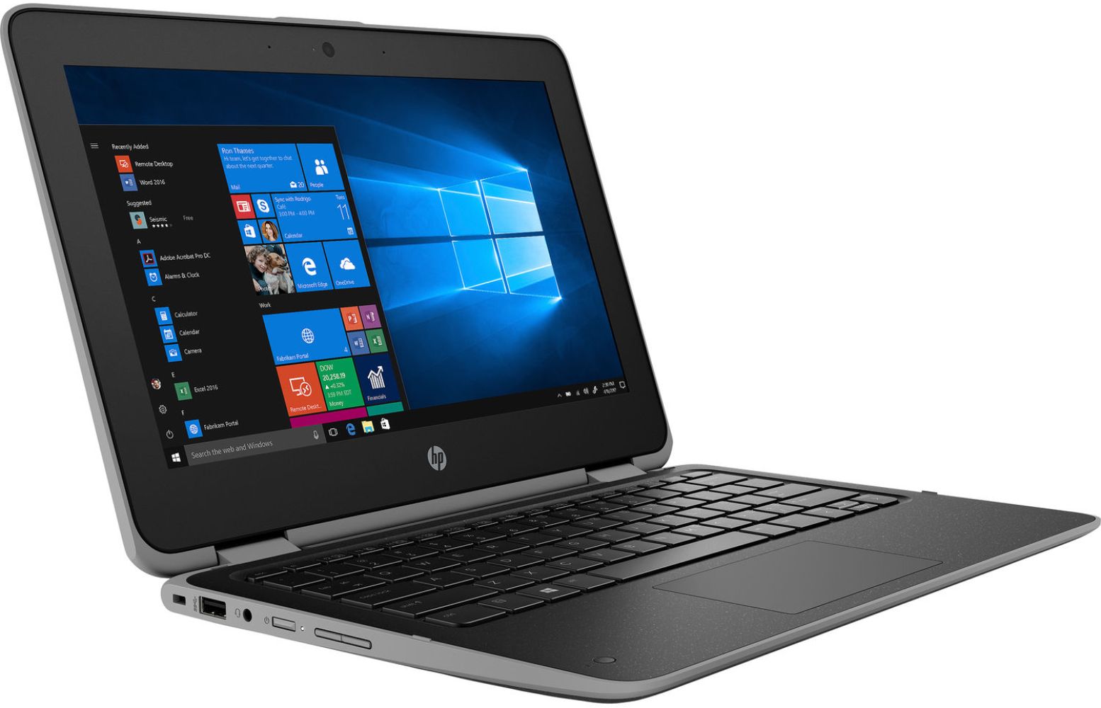 HP HP ProBook x360 11 G4 EE Notebook PC 11.6" - Intel Celeron N5100 1.1GHz - 8GB - 64GB - Black - 11.6 Inch - Very Good by HP - Refurbished - Very Good condition - Image 2
