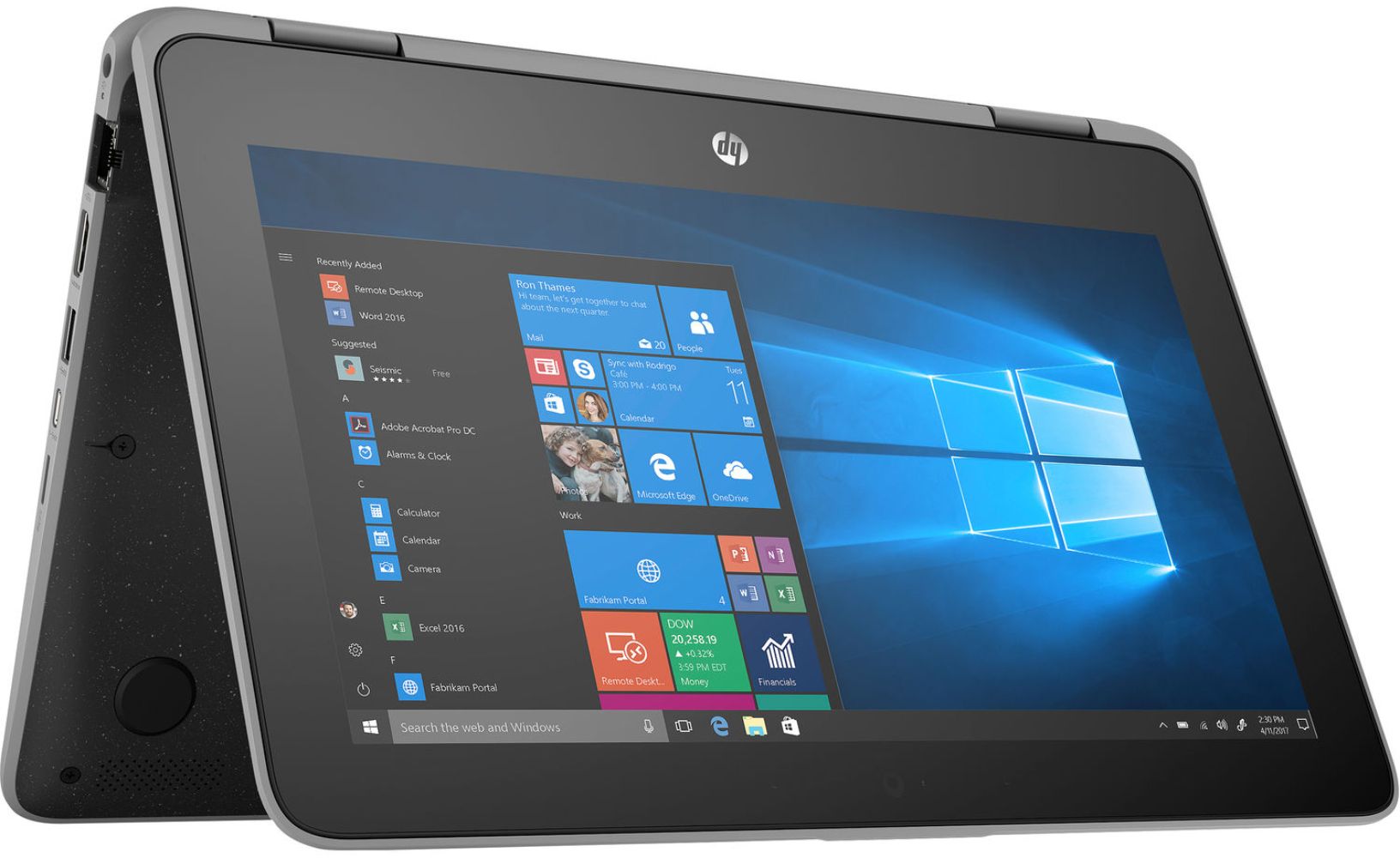 HP HP ProBook x360 11 G4 EE Notebook PC 11.6" - Intel Celeron N5100 1.1GHz - 8GB - 64GB - Black - 11.6 Inch - Very Good by HP - Refurbished - Very Good condition - Image 4