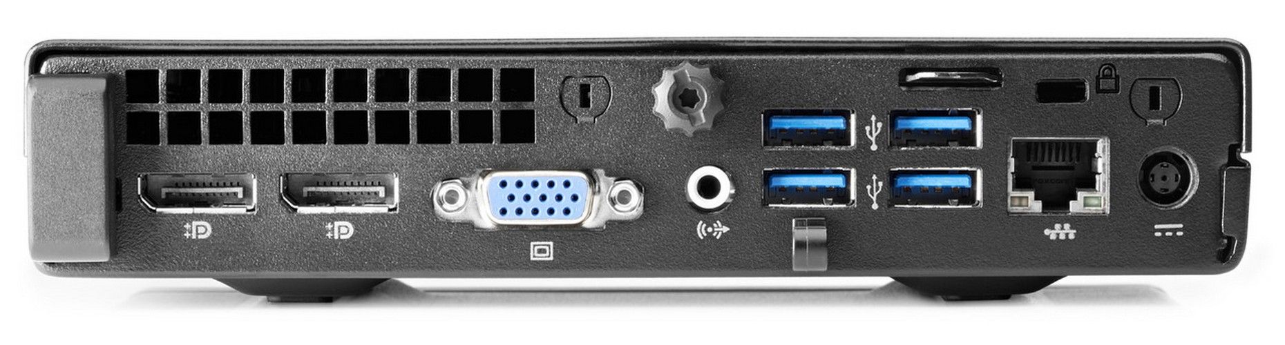 HP ProDesk 400 G2 Desktop Mini PC - Intel Core i3-6100T 3.2GHz - 256GB - Black - 8GB RAM by HP - Image 3