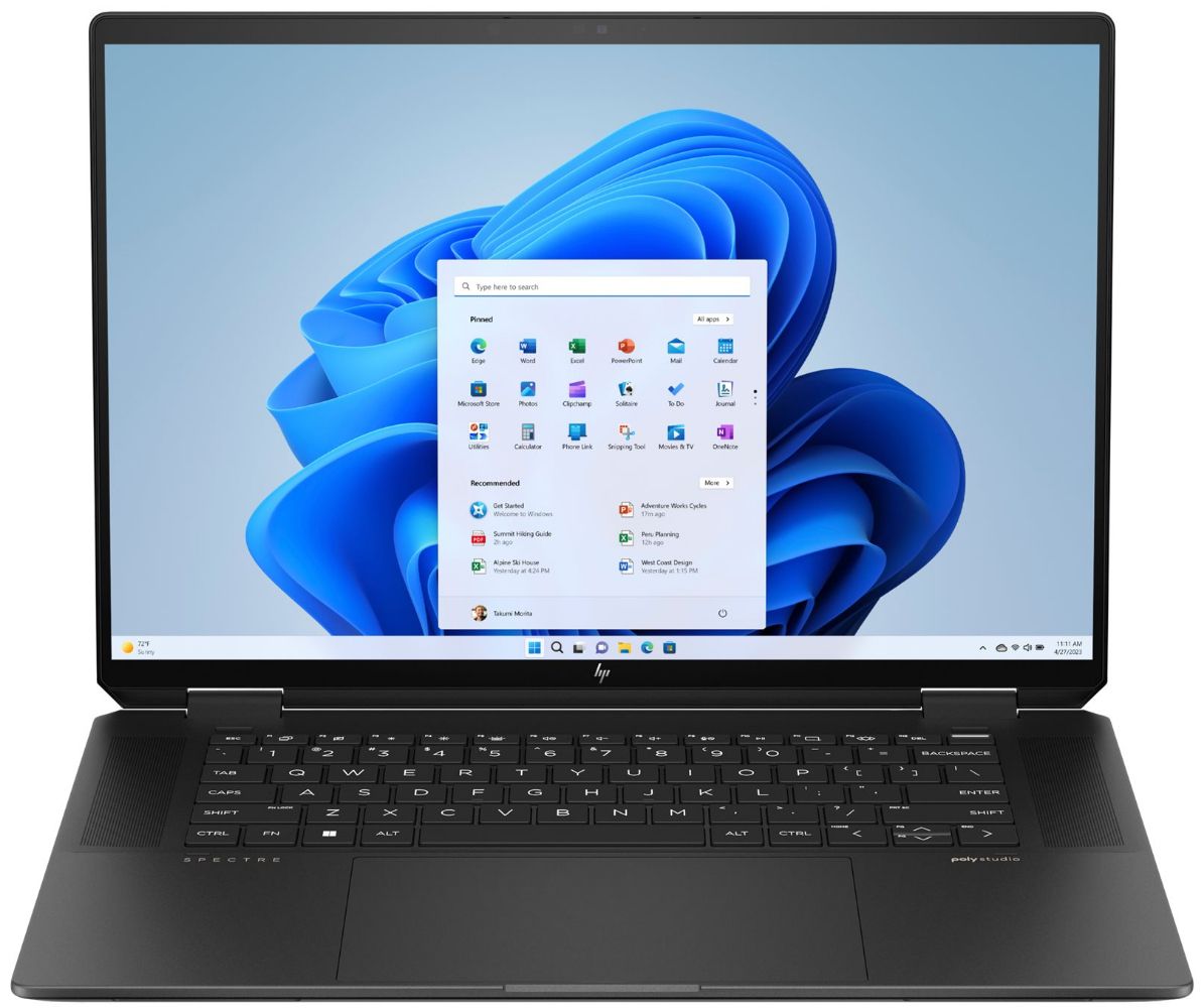 HP Spectre x360 16-aa0010ca 2-in-1 Laptop 16" - Nightfall Black - Intel Core Ultra 7 155H 0.7GHz - 32GB RAM - 2TB by HP - Refurbished - Very Good condition