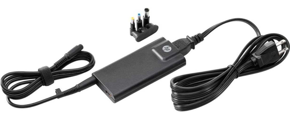 HP Universal 65W Slim AC Adapter - Black by HP - Refurbished - Very Good condition - US$45.99