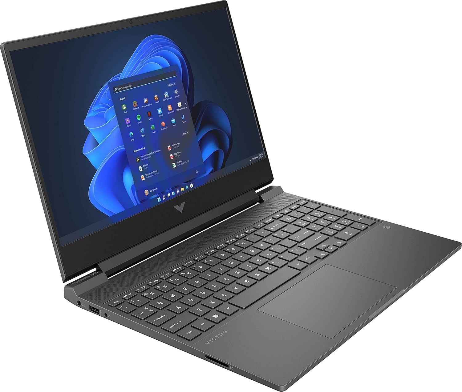 HP Victus 15-fa1030nr Gaming Laptop 15.6" - Mica Silver - Intel Core i5-12450H 3.3GHz - 8GB RAM - 512GB by HP - Image 2