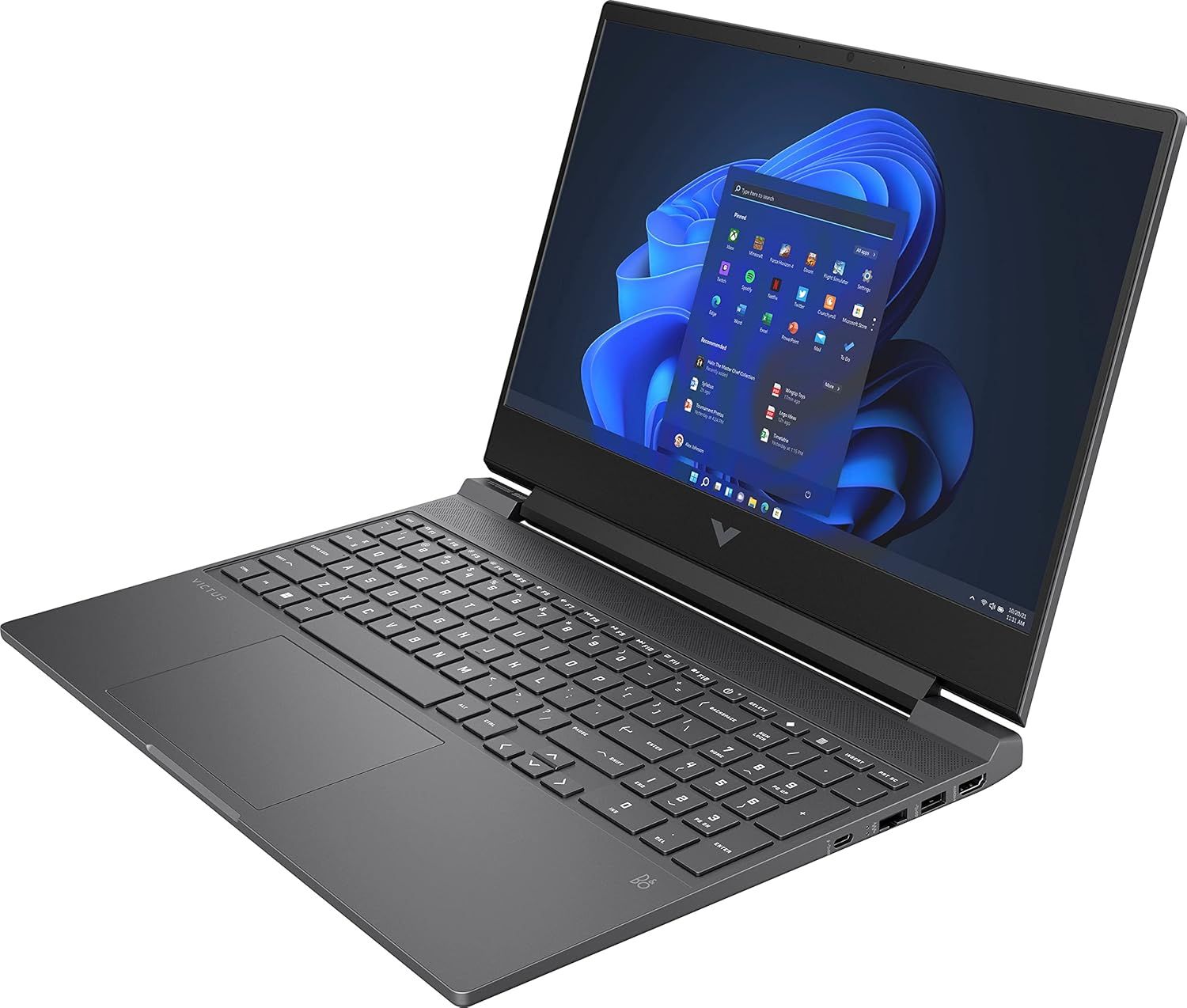 HP Victus 15-fa1030nr Gaming Laptop 15.6" - Mica Silver - Intel Core i5-12450H 3.3GHz - 8GB RAM - 512GB by HP - Image 3