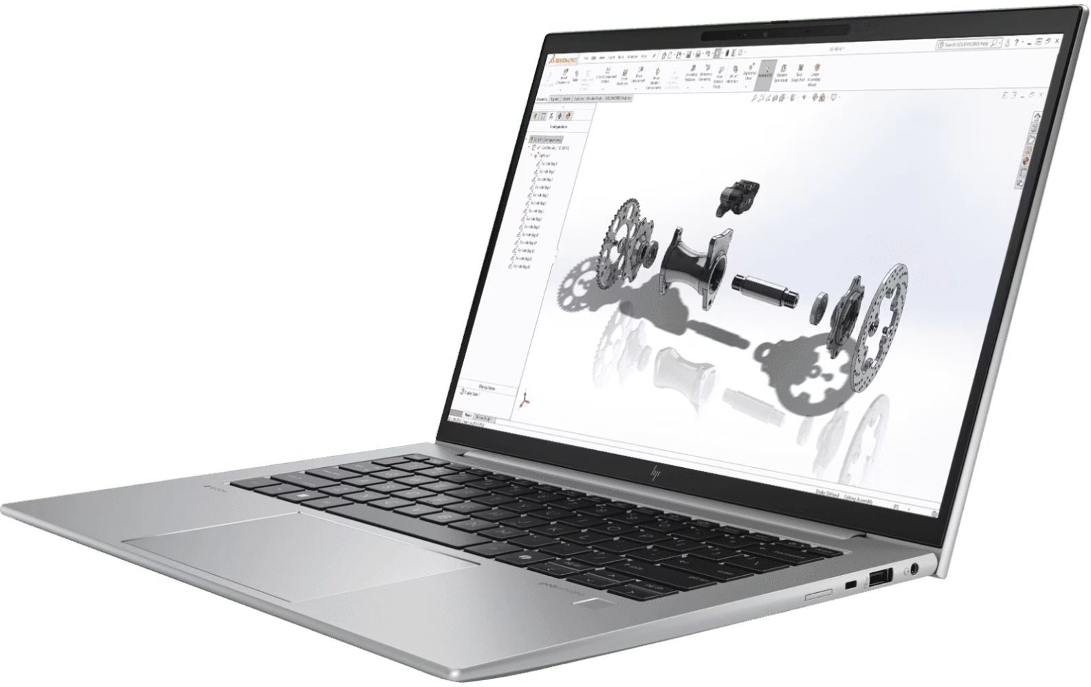 HP ZBook Firefly 14 G11 Mobile Workstation PC 14" - Silver - Intel Core Ultra 7 165U 1.7GHz - 16GB RAM - 1TB by HP - Image 3